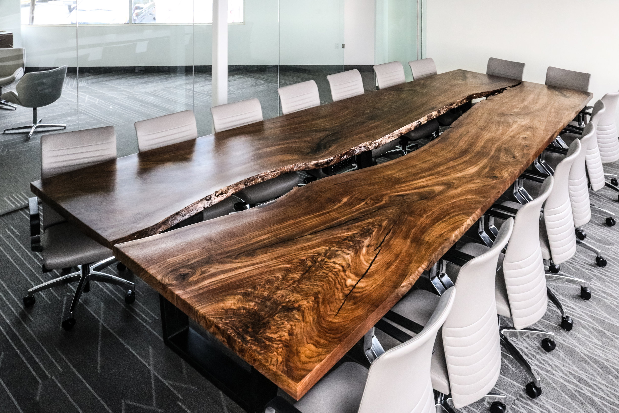Live edge conference table in San Diego, CA